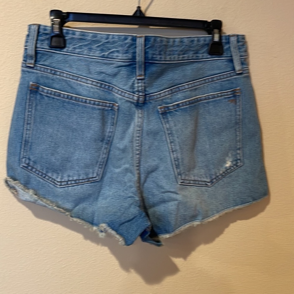 NWT Madewell Relaxed Destructed Edition Denim Shorts - Picture 3 of 6